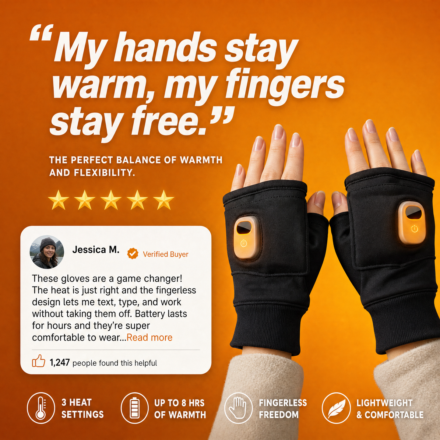 Warmora AllDay™ — Warm Hands, Full Dexterity
