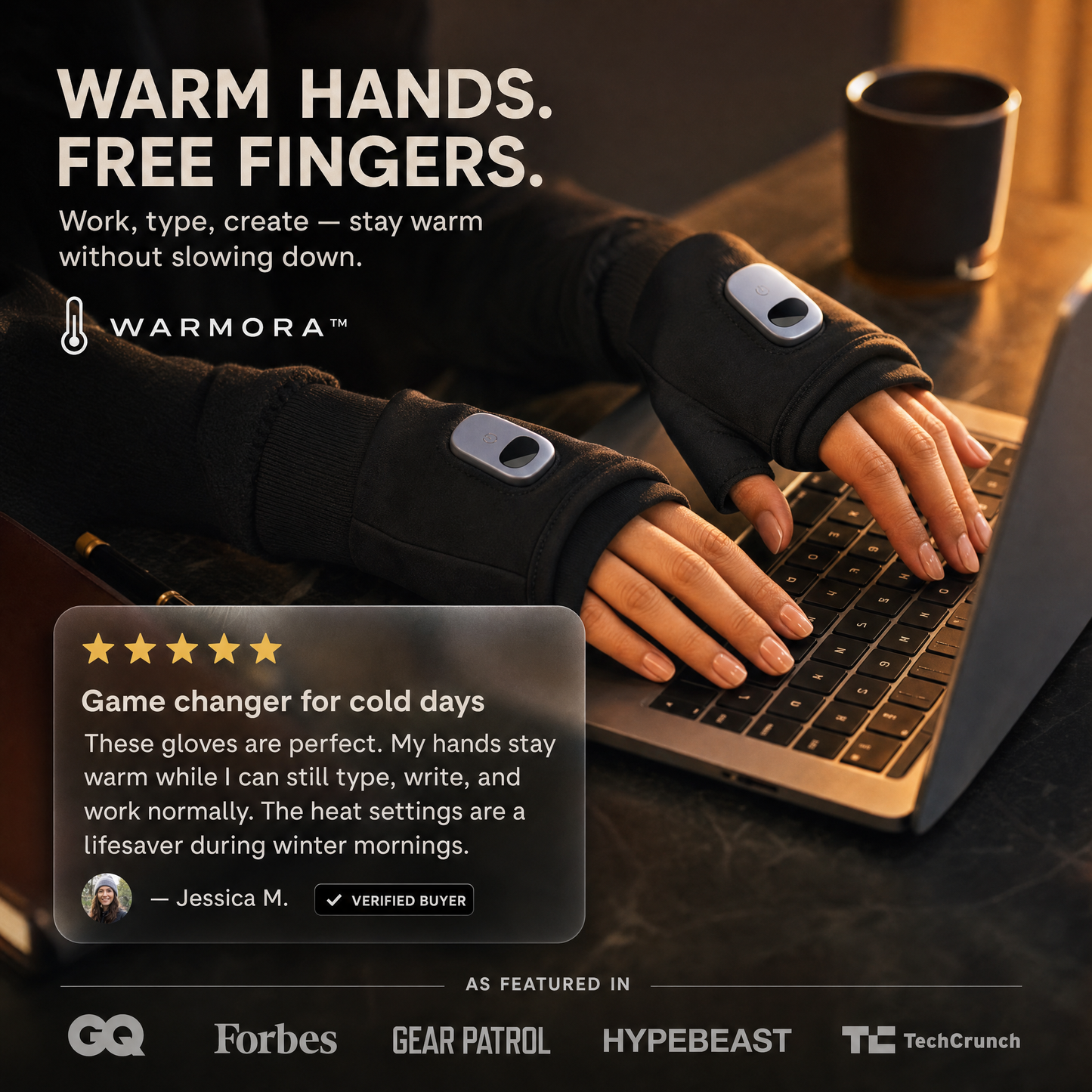 Warmora AllDay™ — Warm Hands, Full Dexterity